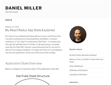Tablet Screenshot of dmillercode.com